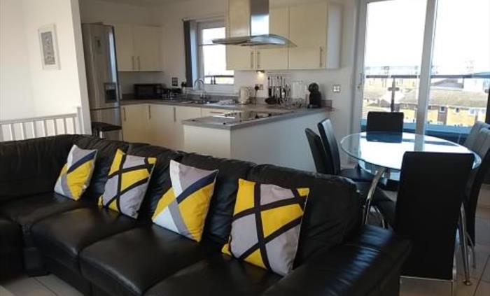 Open plan living area